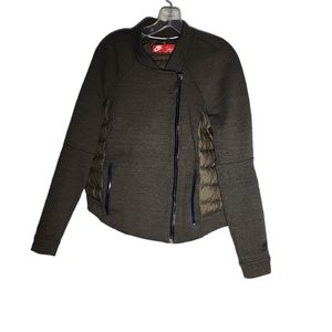 Limited Edition Nike women's Areoloft Moto Down jacket colour green size L